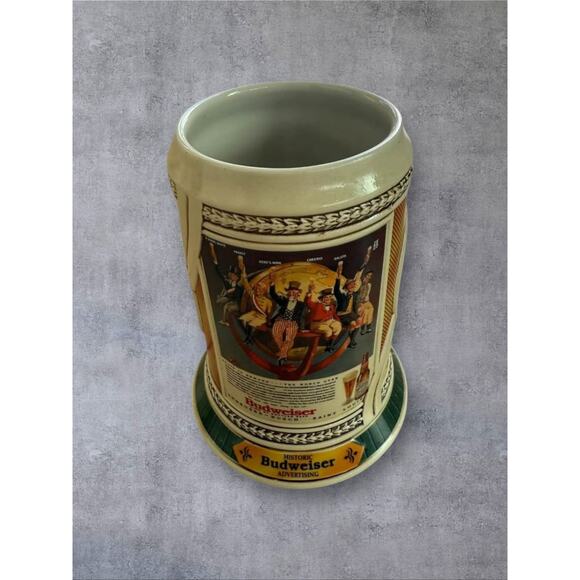 Vintage ANHEUSER-BUSCH The Budweiser Historic Advertising Series Beer Stein - Picture 3 of 5